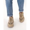 hnede tenisky s potlacou BL266 KHAKI 2