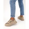 hnede tenisky s potlacou BL266 KHAKI 5