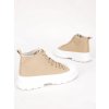 clenkove damske platene snurovacie tenisky bezove AB974KHAKI 3