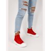 cervene damske platenne tenisky 205115RED 4