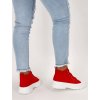 cervene damske platenne tenisky 205115RED 5