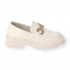 MOKASÍNY BÉŽOVÉ SO ZLATOU SPONOU 202263BEIGE 1