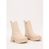 ČLENKOVÉ BÉŽOVÉ ČIŽMY NA PLATFORME K295 BEIGE 6