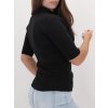 ČIERNY JEDNOFAREBNÝ DÁMSKY TOP 200062 3 4