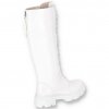 vysoke biele workery K263WHITE 8