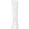 vysoke biele workery K263WHITE 3
