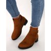 clenkove hnede damske cizmy DA19CAMEL 2
