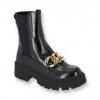 cierne clenkove cizmy K278BLACKGOLD 2