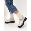 bezove cizmy K269BEIGE 1