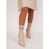 BÉŽOVÉ ČLENKOVÉ ČIŽMY S VIAZANÍM K330 BEIGE 2