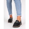 cierne damske mokasiny na platforme HXL10BLACK 2