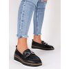 cierne damske mokasiny na platforme HXL10BLACK 1