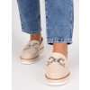 bezove damske mokasiny na platforme HXL10BEIGE 5