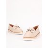 bezove damske mokasiny na platforme HXL10BEIGE 7
