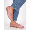 kozenkove damske mokasiny ruzove hxl05pink 2