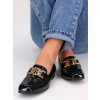 lakovane cierne damske mokasiny HXL06BLACK 3