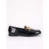 lakovane cierne damske mokasiny HXL06BLACK 6