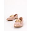 lakovane staroruzove damske mokasiny HXL06Pink 6