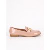 lakovane staroruzove damske mokasiny HXL06Pink 7