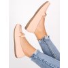bezove mokasiny so zlatou ozdobnou prackou SBHX67BEIGE 5