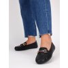 cierne mokasiny so zlatou ozdobnou prackou SBHX67BLACK 5