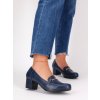 modre topanky na hrubom opatku YEHJ131BLUE 2