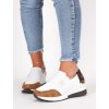 biele slip on tenisky na platforme LDLJ100CAMELLDLJ100WHITE 4