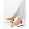 hnede slip on tenisky na platforme LDLJ100CAMEL 1