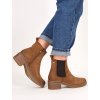 hnede clenkove cizmy KE206 KHAKI 5
