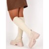 BÉŽOVÉ VYSOKÉ ČIŽMY VL195BEIGE 4