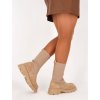 PONOŽKOVÉ ČIŽMY TMAVO BÉŽOVÉ VL180KHAKI 3