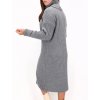 SIVÉ PLETENÉ ŠATY S ROLÁKOM 200060 1 4