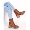 Camel hnede clenkove cizmy s hrubym podpatkom hbl81camel 5