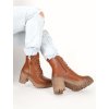 Camel hnede clenkove cizmy s hrubym podpatkom hbl93camel 2