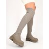 army zelene ponozkove cizmy nad koleno t2237khaki 1