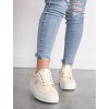 bezove damske tenisky na platforme WW86beige 3