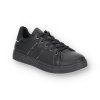 Koženkové cierne damske tenisky DD305black 2