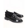 cierne damske lakovane poltopanky GBD 5A BLACK 6