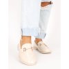 bezove lakovane mokasiny GBD2BEIGE 2
