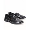cierne lakovane mokasiny GBD 1A BLACK 5