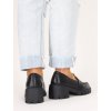 cierne damske mokasiny na podpatku DFY 31black 4