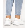 biele damske tenisky na platforme EL002WHITE 4