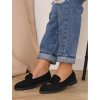 semisove cierne mokasiny nizke Q0 1631black 5