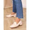 bezove damske mokasiny Y0 1555 beige 5