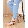 cierne sandalky medzi prsty s kamienkami LX 2737 black 2