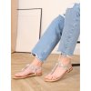 strieborne sandalky medzi prsty s kamienkami SL001silver 1
