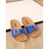 Lakovane modre korkove slapky sar37blue 2