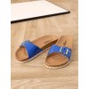 Lakovane modre korkove slapky sar37blue 1