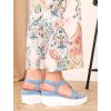 modre sandale na vysokej platforme PS20JEANS 5