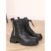 cierne clenkove cizmy na platforme HBL11black 8